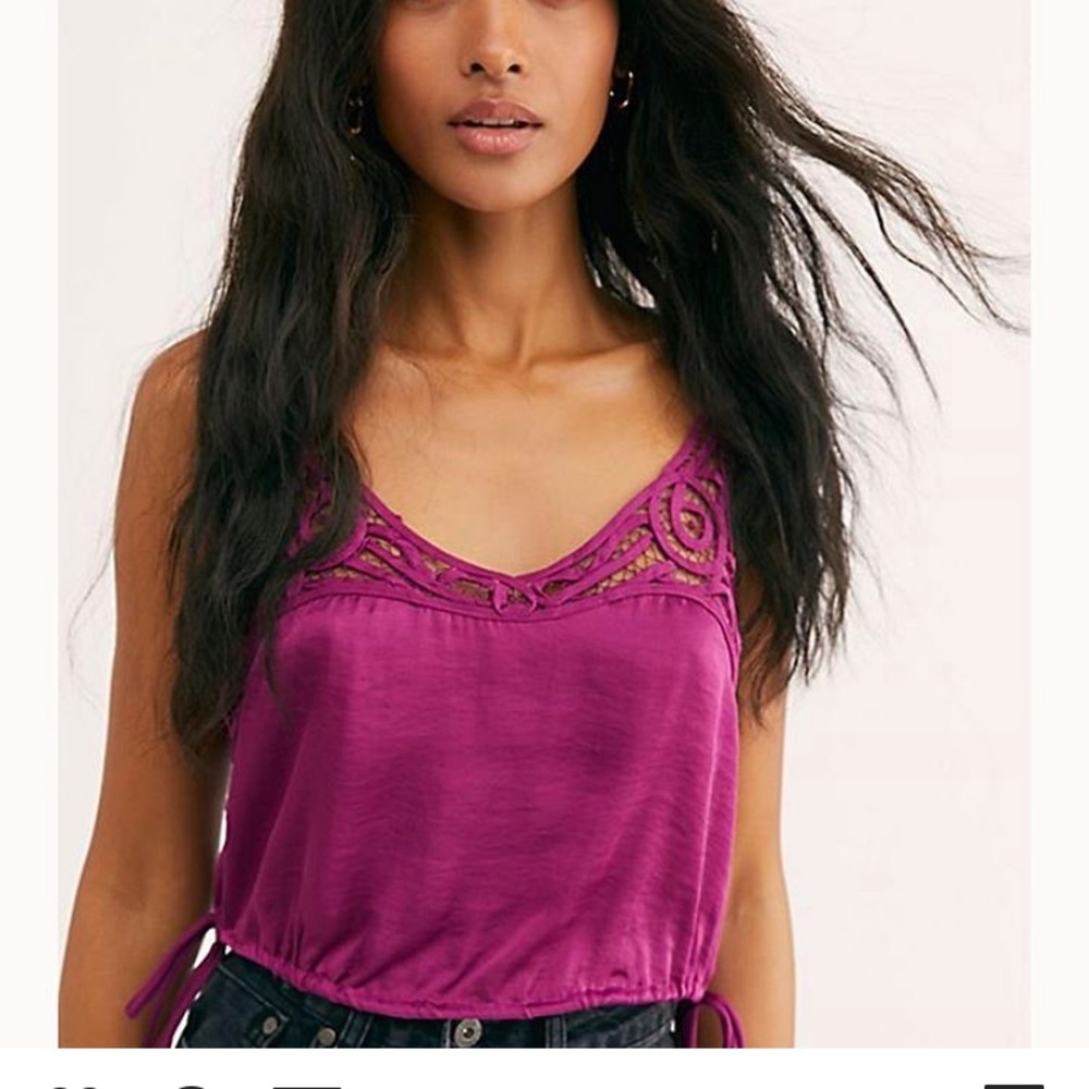 Free People Magenta Top
